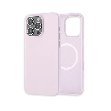 Avis MW Coque pour iPhone 16 Pro Max MagSafe Silicone Oléophobe et Anti-rayures Violet clair