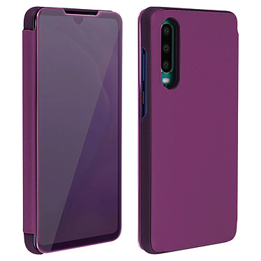 Avis Avizar Housse Huawei P30 Étui Miroir Clapet translucide Stand Vidéo violet