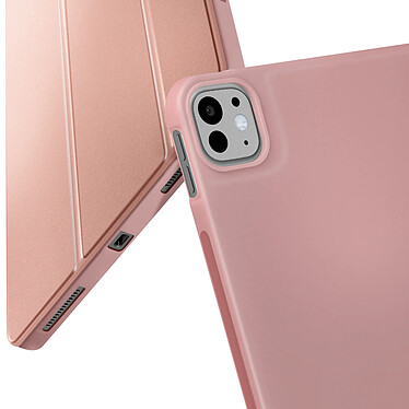 Avizar Étui pour iPad Pro 11 2024 Clapet Pliable Support Multipostions Rose Champagne pas cher