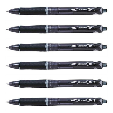 PILOT Stylo Bille ACROBALL Begreen pointe fine Noir x 6