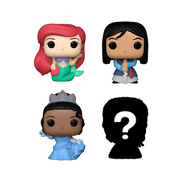 Disney Princesses - Pack 4 figurines Bitty POP! Ariel 2,5 cm