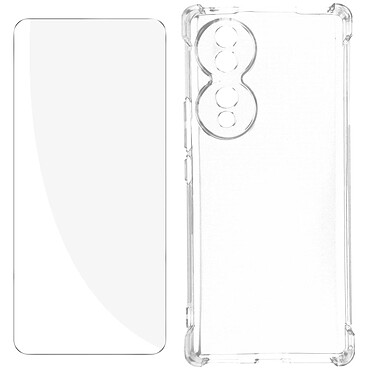 Avizar Pack Protection pour Honor 70 Coque Renforcée + Verre Trempé Transparent