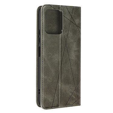 Avizar Étui pour Xiaomi Redmi 12 Portefeuille Motif prisme  Collection Geo gris