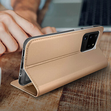 Dux Ducis Étui pour Samsung Galaxy S20 Ultra Porte-carte Support Vidéo  Rose Gold pas cher