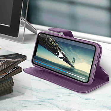 Acheter Avizar Housse iPhone 11 Étui Folio Porte carte Support Vidéo Violet