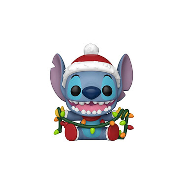 Disney - Figurine POP! Holiday Stitch avec guirlande 9 cm