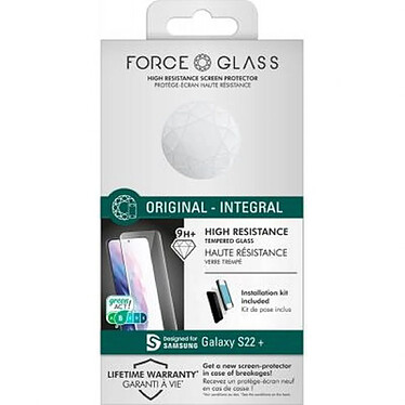 Acheter Force Glass Protection d'écran en verre trempé pour Galaxy S22 Plus 5G Original Transparent