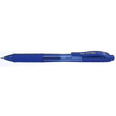 PENTEL Stylo Roller Encre Gel EnerGel BL107 pointe Métal 0,7 Bleu x 12