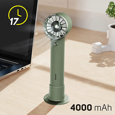 Avis Baseus Mini Ventilateur  Flyer Turbine + Powerbank Câble Lightning Vert