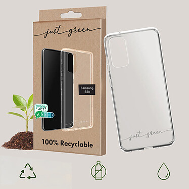 Avis Just Green Coque pour Samsung Galaxy S20 Recyclable  transparent