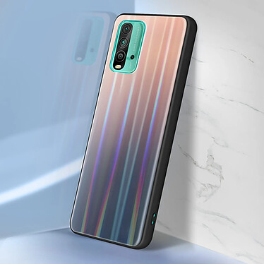 Acheter Avizar Coque Xiaomi Redmi 9T et Poco M3 Hybride Holographique Brillant Marron