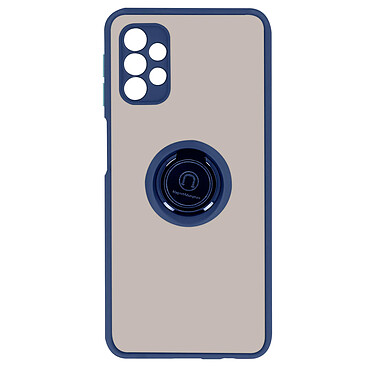 Avizar Coque Samsung Galaxy A32 5G Bi-matière Bague Métallique Fonction Support bleu