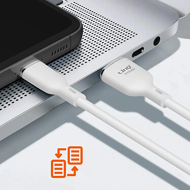 Avis LinQ Câble USB vers USB C Fast Charge 5A Synchronisation Longueur 1.2m Blanc (TPC9309)