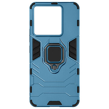 Avizar Coque pour Xiaomi Redmi Note 13 Pro 5G Bi-matière Antichoc Anneau Support  Bleu