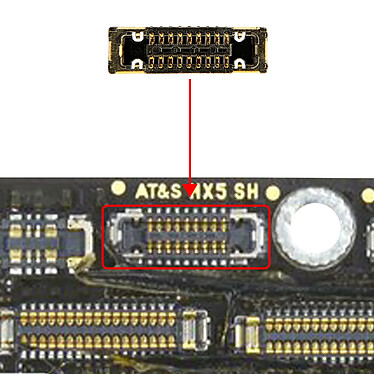 Avis Clappio Connecteur FPC Caméra IR pour iPhone XS et XS Max Noir