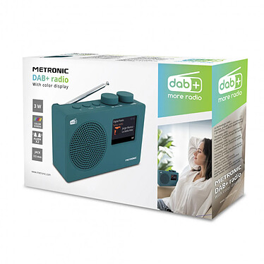 Acheter Metronic 477253 - Radio numérique DAB+ et FM RDS avec écran couleur - bleu