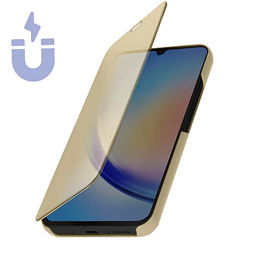 Avizar Étui Clear View pour Samsung Galaxy A54 5G Clapet Miroir Fonction Support  Or pas cher