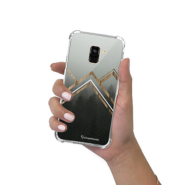 LaCoqueFrançaise Coque Samsung Galaxy A8 2018 anti-choc souple angles renforcés transparente Motif Trio Forêt pas cher