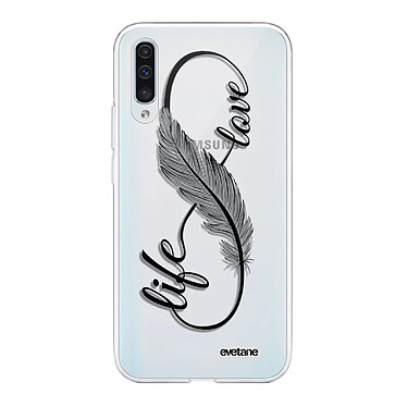 Evetane Coque Samsung Galaxy A70 360 intégrale transparente Motif Love Life Tendance