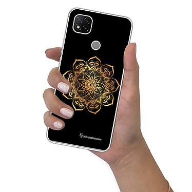 LaCoqueFrançaise Coque Xiaomi Redmi 9C 360 intégrale transparente Motif Mandala Or Tendance pas cher