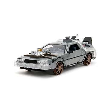 Retour vers le Futur III - Réplique métal 1/24 DeLorean Time Machine Railroad Wheels