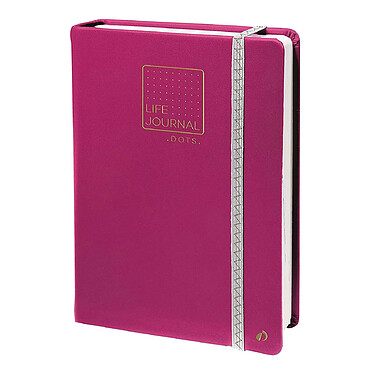 QUO VADIS Carnet life bullet journal 15x21cm prune