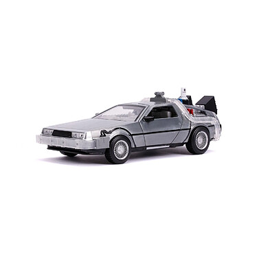 Retour vers le Futur II - Réplique Hollywood Rides métal 1/24 DeLorean Time Machine