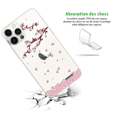 Avis Evetane Coque iPhone 12 Pro Max 360 intégrale transparente Motif Chute De Fleurs Tendance