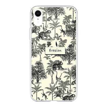 LaCoqueFrançaise Coque iPhone Xr silicone transparente Motif Botanic Evasion ultra resistant