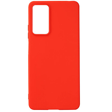 Avizar Coque pour Xiaomi Redmi Note 11 Pro 5G silicone flexible finition soft-touch Anti-traces  Rouge