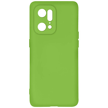 Avizar Coque pour Oppo Find X5 Pro Silicone Semi-rigide Finition Soft-touch Fine  Vert