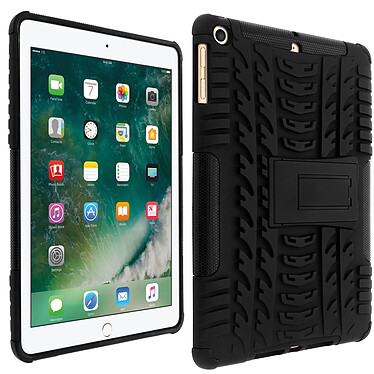 Avizar Coque iPad 5 / 6 / Air / 2018 Coque Antichocs renforcé + Support intégré Noir