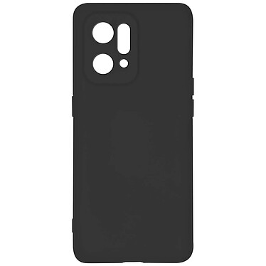 Avizar Coque pour Oppo Find X5 Silicone Semi-rigide Finition Soft-touch Fine  Noir