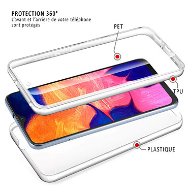 Avis Evetane Coque Samsung Galaxy A10 360° intégrale protection avant arrière silicone transparente Motif