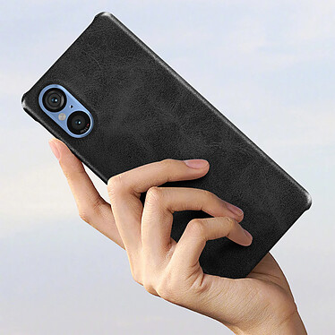 Avis Avizar Coque pour Sony Xperia 5 V Rigide revêtement Simili Cuir  Noir