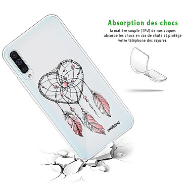 Avis Evetane Coque Samsung Galaxy A50 360 intégrale transparente Motif Attrape coeur Tendance