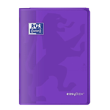 OXFORD Cahier Easybook agrafé 21x29.7cm 96 pages grands carreaux 90g violet