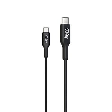 Jaym Câble de Charge et Synchronisation de donnée USB-C Vers USB-C PD 3.0 3A 1M Noir