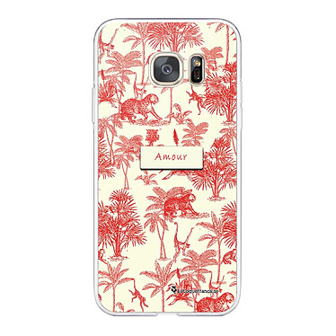 LaCoqueFrançaise Coque Samsung Galaxy S7 360 intégrale transparente Motif Botanic Amour Tendance