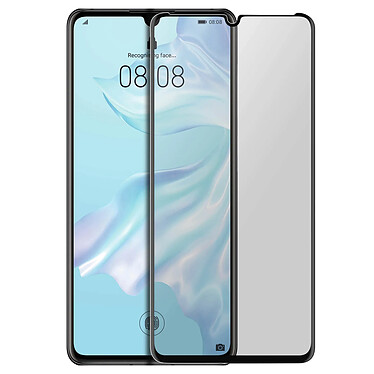 Avizar Film Huawei P30 Pro Verre Trempé Incurvé Transparent au Contour Noir