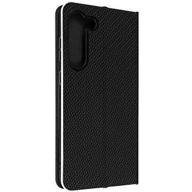 Avizar Étui pour Samsung Galaxy S23 avec Porte-carte Design Carbone  Noir et Argent