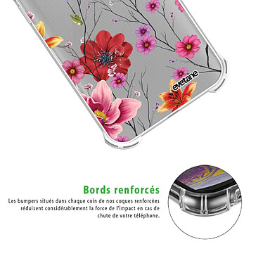 Acheter Evetane Coque Xiaomi Redmi 9C anti-choc souple angles renforcés transparente Motif Fleurs Multicolores