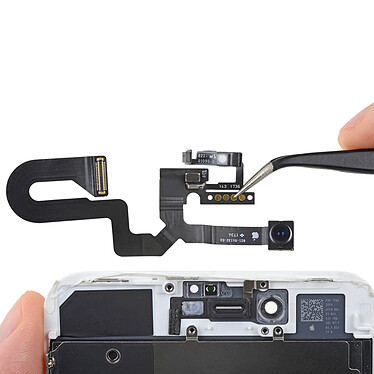 Clappio Caméra Avant Apple iPhone 8 Plus Module Objectif Frontal + Nappe Connexion