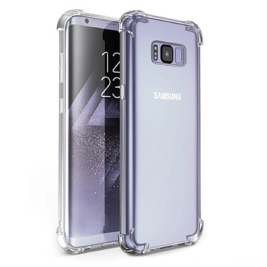 Evetane Coque compatible avec Samsung Galaxy S8 Plus ANTI CHOCS silicone transparente Motif avec bords renforcés