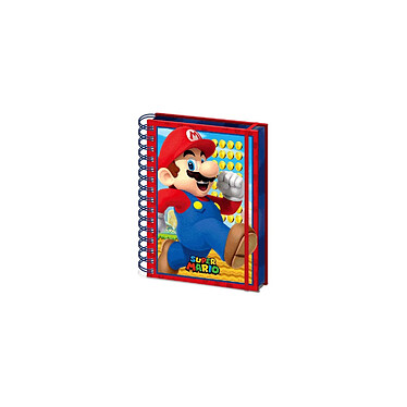 Super Mario - Cahier à spirale A5 Wiro 3D Mario