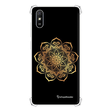 LaCoqueFrançaise Coque Xiaomi Redmi 9A Silicone antichocs Solides coins renforcés  transparente Motif Mandala Or