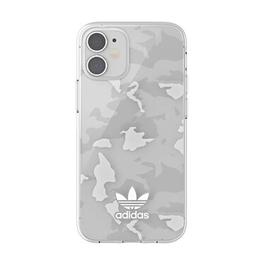 Adidas Coque de Protection pour iPhone 12 Mini Originals Camo Trefoil Blanc