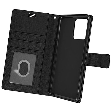 Avizar Housse pour Realme 9 Pro Plus et 9 4G Aspect Grainé Clapet Portefeuille Stand Vidéo  noir