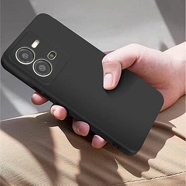 Avis Avizar Coque pour Vivo X80 Lite Silicone Semi-Rigide Finition Mate Dragonne  Noir