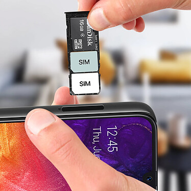 Avis Clappio Tiroir Carte SIM pour Samsung Galaxy A50 2x Nano SIM et Micro SD de remplacement Noir